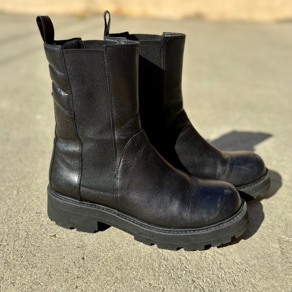 Vagabond Black Leather Cosmo 2.0 Boots Size 41 - Picture 2 of 7